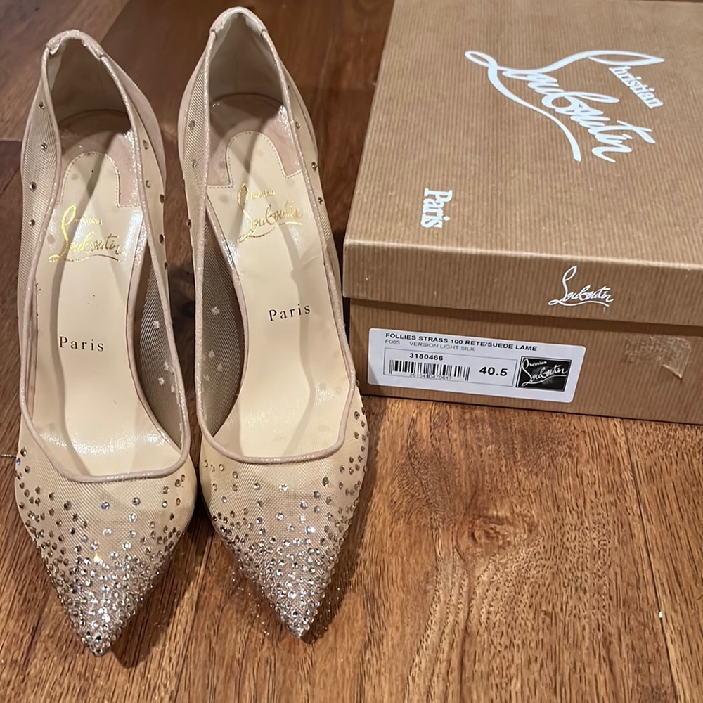 SOLD Christian Louboutin Follies Strass Pump